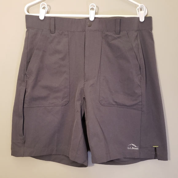 L.L. Bean Other - LL Bean Mens M Comfort Cycling Short W/ Liner Alloy Gray UPF 50+ Stretch 515858